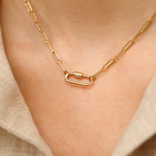 paperclip necklace charm enhancer