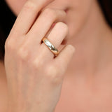 14k Solid Chunky Gold Dome Ring