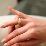 statement dome ring in 14k gold