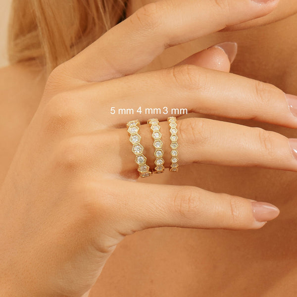 Solid Gold Eternity Ring Sizes