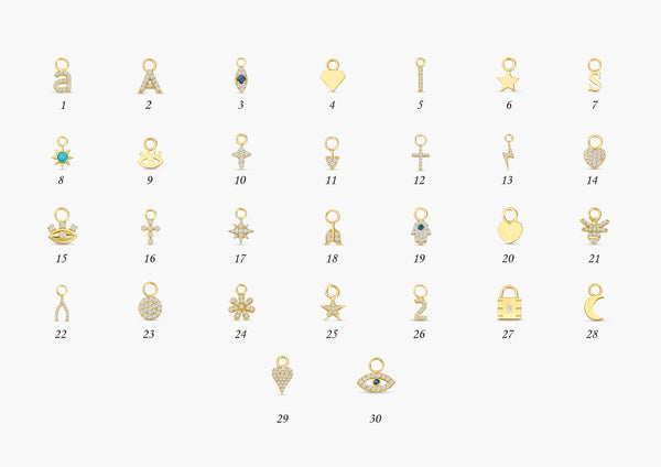 Natural Diamond Handmade Earring Charms in various designs
