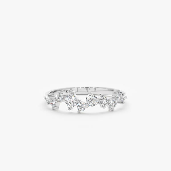 white gold diamond stacking ring