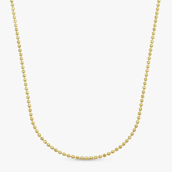 14k Solid Gold Ball Chain necklace 