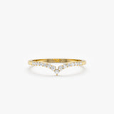 Diamond Nesting Ring In Solid Gold