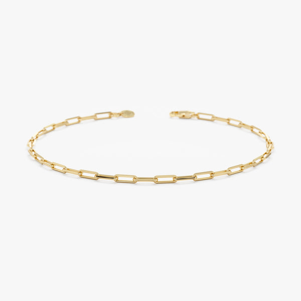 Thin Paperclip Chain Bracelet