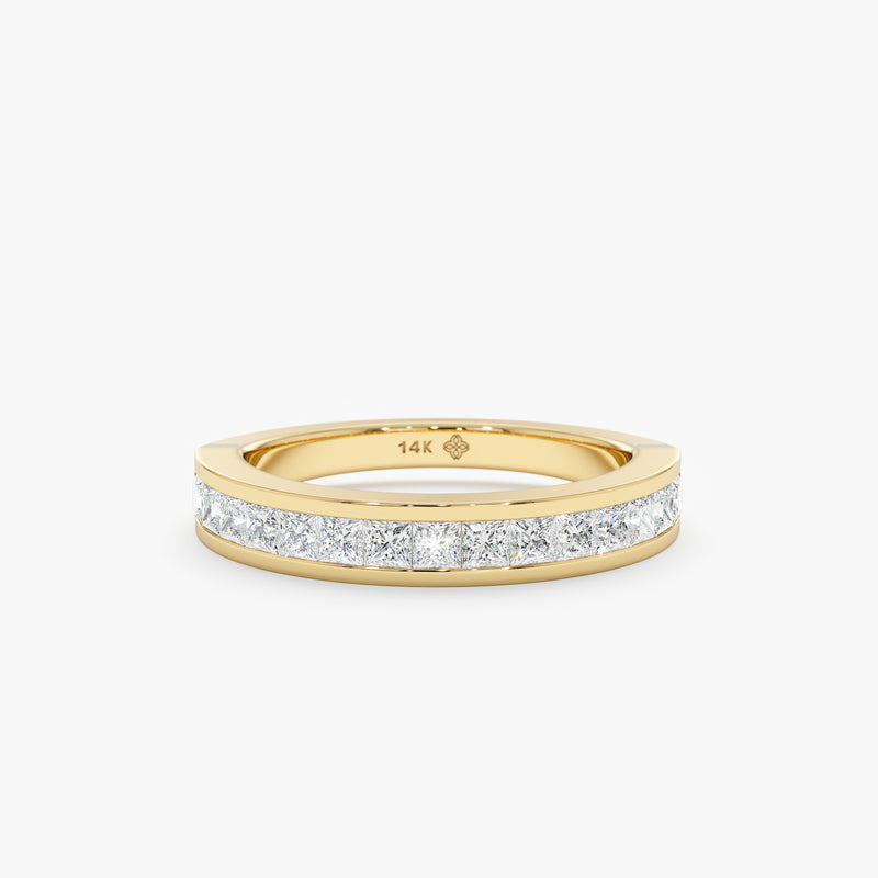 Princess-Cut Diamond Half Eternity Ring