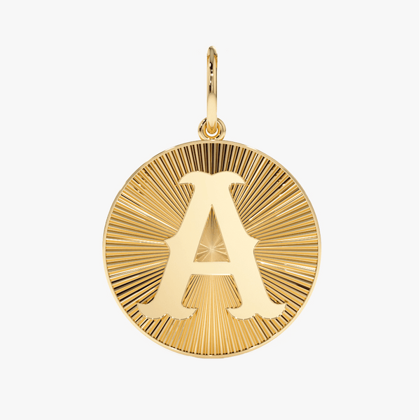 solid gold letter custom letter pendant for necklace