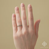 minimalist design september birthstone ring