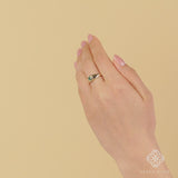 Yellow Gold Emerald Signet Ring