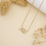Design your own initial heart necklace! Choose two initials and let the sparkling heart be a symbol of your love.