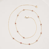 Layering Necklace with Natural Ruby