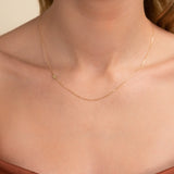dainty Solid Gold Initial Pendant necklace