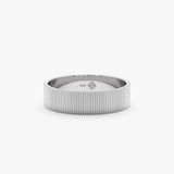 White Gold Thick Wedding Ring