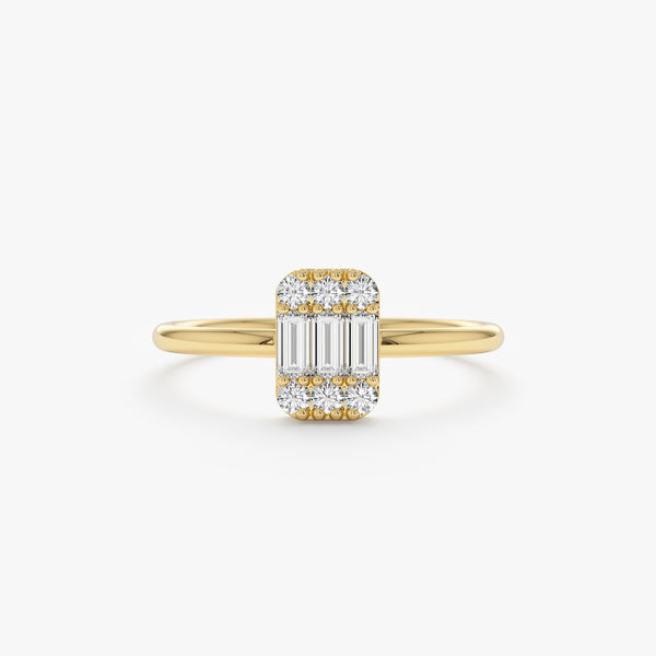 Delicate diamond engagement ring