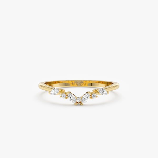 Marquise Diamond Nested Ring