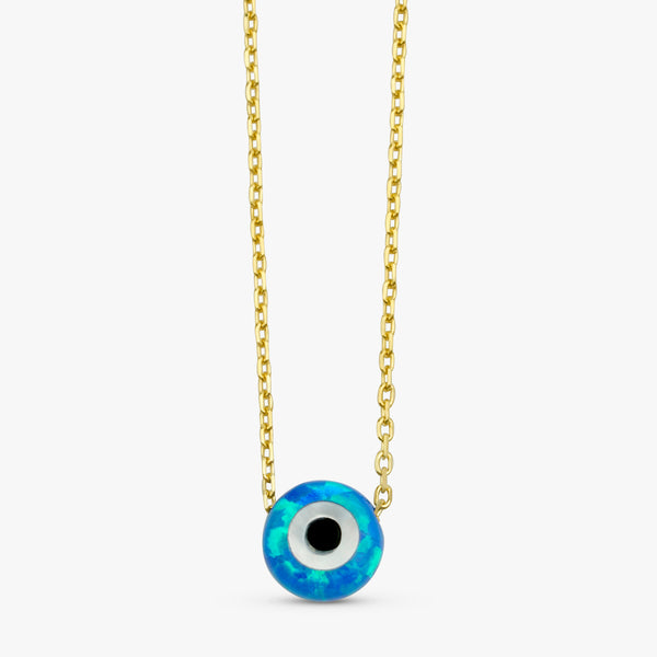 evil eye opal Protection Necklace