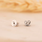 White Gold Butterfly Earring Back