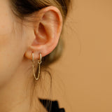 Dangly Cable Chain Earring Charm