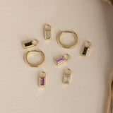 diamond, black diamond, pink sapphire charms
