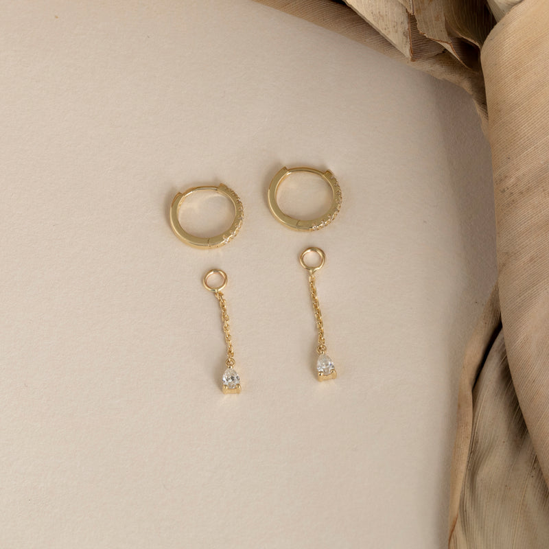 solid gold hoops