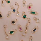 petite gemstone earring charms