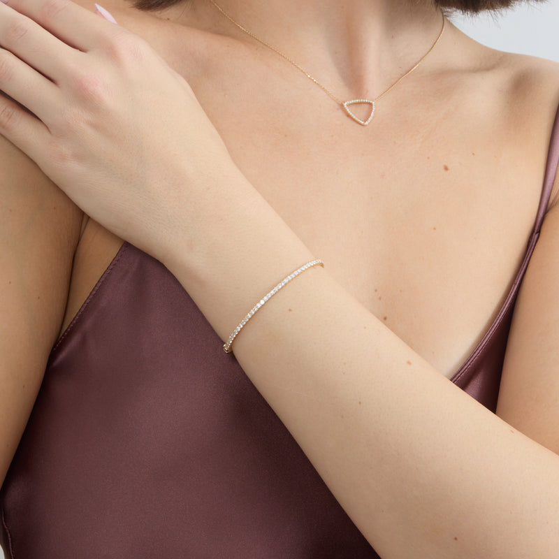 Natural Diamond Bangle, Melanie