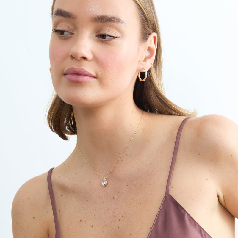 Diamond Starburst Pendant Necklace, Dream