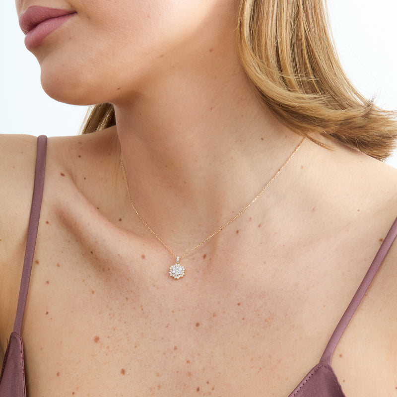 Diamond Starburst Pendant Necklace, Dream