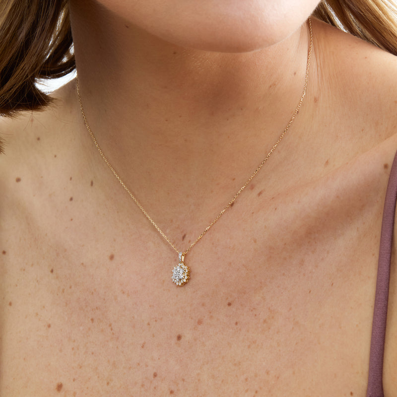Diamond Starburst Pendant Necklace, Dream