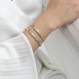 Dainty Diamond charm Bangle for her