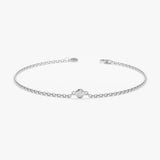 White Gold Bezel Diamond Bracelet