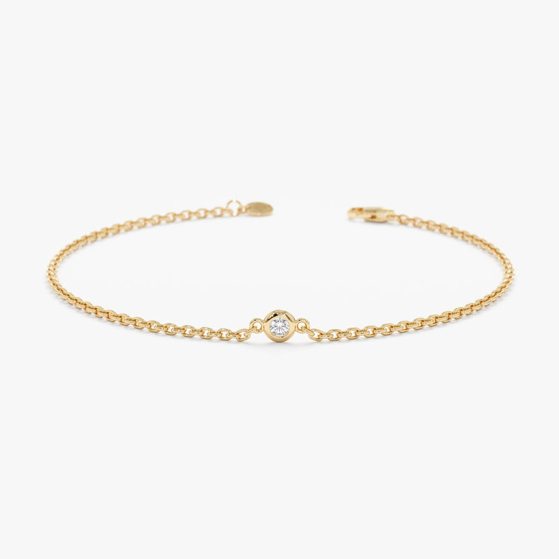 Single Bezel Diamond Bracelet
