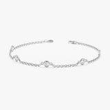 White Gold Diamond By the Yard Bracelet