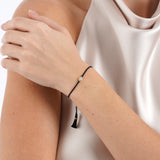 Emerald Cut Lab Diamond String Bracelet, Tierney