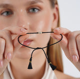 Emerald Cut Lab Diamond String Bracelet, Tierney