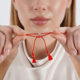 Oval Lab Diamond String Bracelet, Tierney