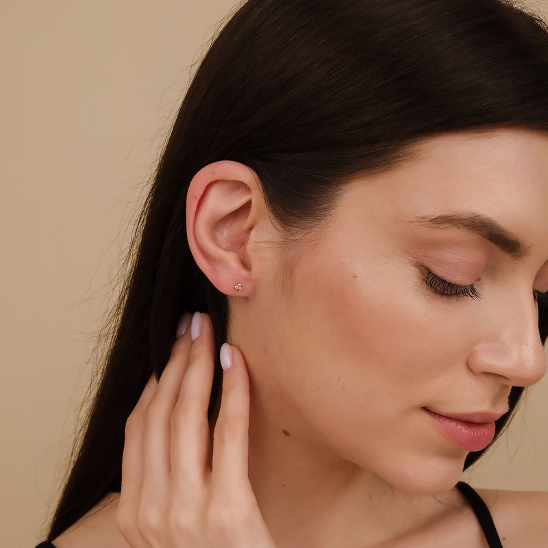 solid gold earring jewllery for women