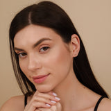 petite moon piercing earring