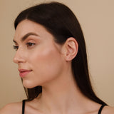 minimalistic moon earrings