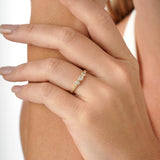 Bezel Set Oval Diamond Ring, Irie