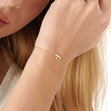 Solid Gold Chai Bracelet, Chavah