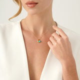 Cluster Gemstone Necklace,