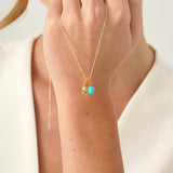 Cluster Gemstone Necklace,