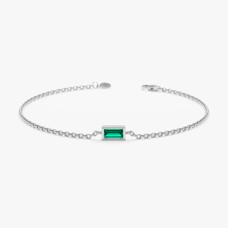 white gold handmade bangle