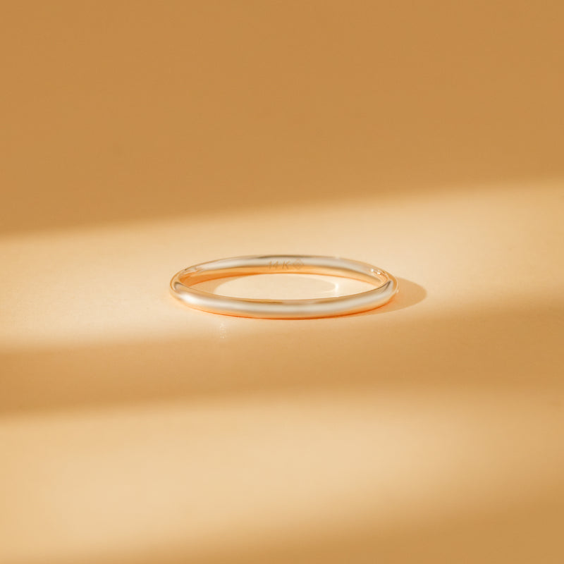 gold thin stacking ring