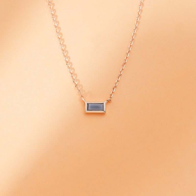 petite black diamond baguette cut