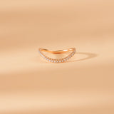 Wave Diamond Eternity Nesting Ring