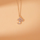 Diamond OM Mantra Symbol Necklace