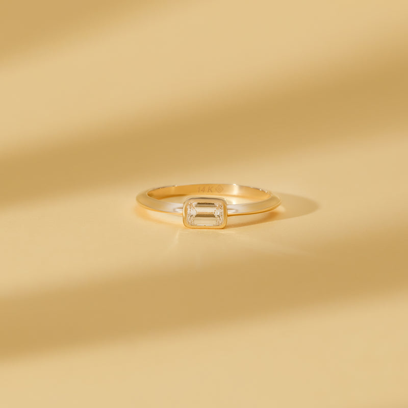 octagon diamond ring