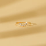 solid gold april birthstone diamond ring